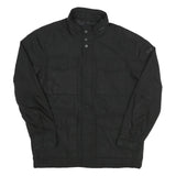DKNY Mens Black Classic Jacket M Polyester Zip Plain Casual Lightweight