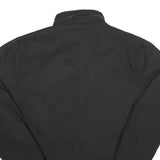 DKNY Mens Black Classic Jacket M Polyester Zip Plain Casual Lightweight