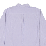 CHAPS Mens Purple & White Check Shirt 2XL Button Down Long Sleeve Casual Cotton