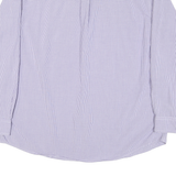 CHAPS Mens Purple & White Check Shirt 2XL Button Down Long Sleeve Casual Cotton