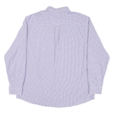 CHAPS Mens Purple & White Check Shirt 2XL Button Down Long Sleeve Casual Cotton