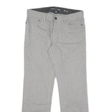 CALVIN KLEIN JEANS Mens Regular Fit Grey Cotton Blend Zip Trousers W34 L32