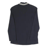 TATTOO Womens Black Button Jacket S Polyester Blend Plain Stylish Workwear