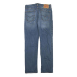 LEVI'S Mens Slim Blue Denim Medium Wash W30 L30 Zip Jeans Casual Comfort