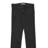 LEVI'S Womens Black Slim Skinny Denim Raw Zip Jeans W28 L27 Stylish Casual