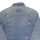 LEVI'S Womens Blue Denim Jacket M Cotton Blend Classic Style Button Closure