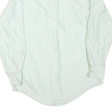 MERVYNS Mens White Plain Shirt M Classic Fit Button Collar Polyester Blend