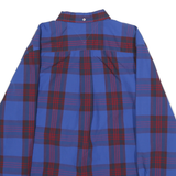 TOMMY HILFIGER Mens Blue Red Check Shirt XL Button-Down Cotton Casual