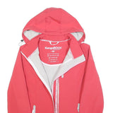 KANGAROOS Womens Pink Outdoor Jacket S Polyester Blend Hooded Zip Windproof