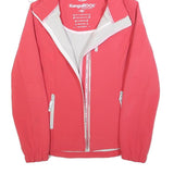 KANGAROOS Womens Pink Outdoor Jacket S Polyester Blend Hooded Zip Windproof