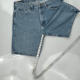 Wrangler Denim Shorts - 35W 10L Blue Cotton