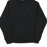 CHAMPION Mens Black Pullover Hoodie S Cotton Blend Classic Casual Wear