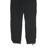 H&M Womens Black Cotton Blend Regular Leg Trousers W30 L28 Cargo Style Zip