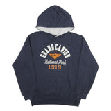 PRARIE MOUNTAIN Mens Navy Blue Grand Canyon National Park Hoodie L Cotton