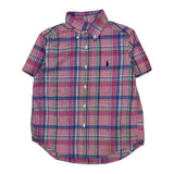 Age 4 Ralph Lauren Checked Short Sleeve Shirt - XS Multicoloured Cotton