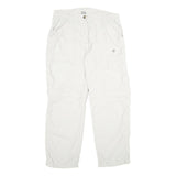 DRYLON Womens White Regular Zip Trousers W32 L30 Lightweight Outdoor Casual