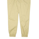 INCERUN Mens Cotton Blend Beige Relaxed Tapered Trousers W36 L31 Elastic Hem Zip