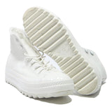 CONVERSE Run Star Hike Womens High Top Trainers White Leather UK 5.5 Stylish