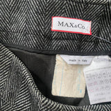Max & Co Midi Skirt - 28W UK 8 Grey Wool Blend