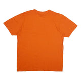 MAJESTIC Mens Orange Mile High Football Graphic T-Shirt XL Short Sleeve Crew