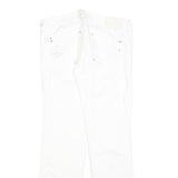 DIESEL Womens Regular Fit White Denim Jeans W32 L30 Cotton Blend Zip