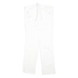 DIESEL Womens Regular Fit White Denim Jeans W32 L30 Cotton Blend Zip