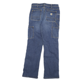 CARHARTT Womens Regular Fit Blue Denim Jeans W28 L30 Workwear Zip Pockets