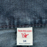 True Religion Slim Jeans - 36W 31L Dark Wash Denim