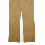 DICKIES Mens Cotton Blend Beige Regular Fit Straight Leg Trousers W30 L31