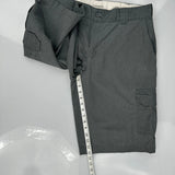 Dickies Cargo Shorts - 34W 10L Grey Cotton Blend