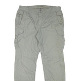 CHARLES VOGELE Mens Regular Fit Beige Polyester Blend Trousers W34 L31 Cargo