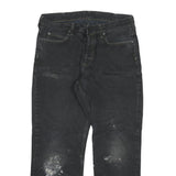 CARHARTT Mens Regular Fit Black Denim Jeans Button W32 L28 Cotton Blend Workwear