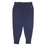 POLO RALPH LAUREN Womens Joggers Blue L W30 L25 Cotton Blend Slim Tapered Casual