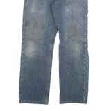 CARHARTT Mens Relaxed Fit Blue Denim Jeans W33 L30 Zip Casual Workwear