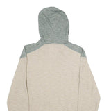 CHAMPION Mens Beige & Grey Friday Harbor Pullover Hoodie S Casual Cotton Blend