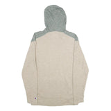 CHAMPION Mens Beige & Grey Friday Harbor Pullover Hoodie S Casual Cotton Blend