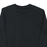 PUMA Mens Black Cotton Blend Crew Neck Sweatshirt M Logo Print Casual