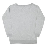 NIKE Womens Grey Sweatshirt Crew Neck M Lightweight Cotton Blend Casual