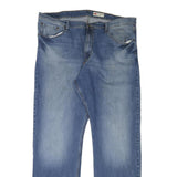 WRANGLER Mens Regular Fit Blue Denim Jeans W40 L33 Classic Zip Closure