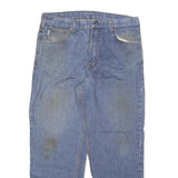 CARHARTT Mens Regular Fit Blue Denim Jeans W36 L30 Classic Cotton Blend Zip