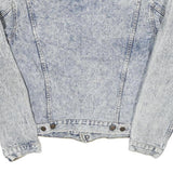 LEVI'S Mens Blue Denim Jacket S Cotton Blend Button Closure Classic Fit Casual