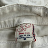 True Religion Boot Cut Jeans - 32W UK 10 Cream Cotton