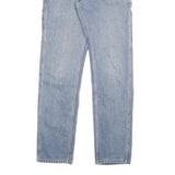 CARHARTT Mens Slim Light Blue Denim Jeans W29 L34 Zip Closure Cotton Blend