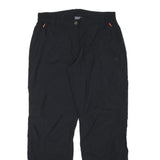 CRIVIT Womens Relaxed Black Polyester Blend Trousers W31 L30 Outdoor Casual Zip