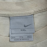Nike T-Shirt - 2XL Beige Cotton