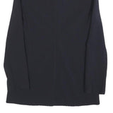 EMPORIO ARMANI Womens Black Wool Blend Jacket M Button Closure Classic Tailored