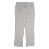 TOMMY HILFIGER Mens Cotton Beige Regular Straight Trousers W36 L34 Casual