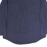 CHAPS Mens Blue Plain Shirt XL Button-Down Collar Cotton Casual Long Sleeve