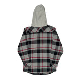 Age 10-12 Carhartt Checked Flannel Shirt - Medium Black Cotton