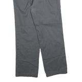 DICKIES Mens Cotton Blend Grey Regular Fit Straight Leg Trousers W33 L30